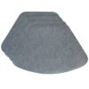 Sweet Pea Linens - Dusty Blue Vinyl Wipe Clean Wedge-Shaped Placemat (SKU#: R-1006-V9) - Main Product Image