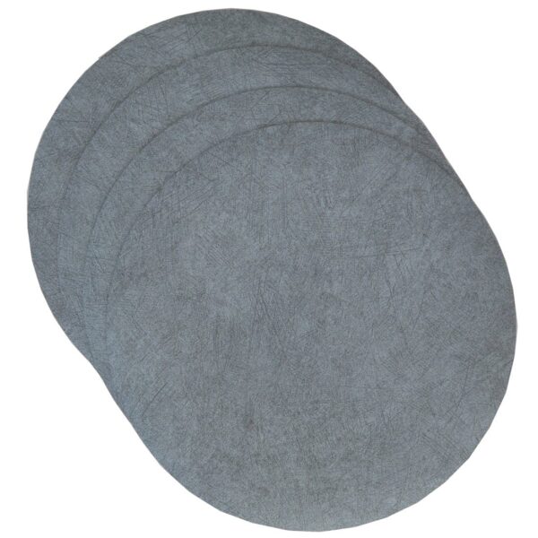Sweet Pea Linens - Dusty Blue Vinyl Wipe Clean Charger-Center Round Placemat (SKU#: R-1015-V9) - Main Product Image