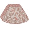 Sweet Pea Linens - Quilted Brick Red & Beige Paisley Print Wedge-Shaped Placemat (SKU#: R-1006-W4) - Main Product Image