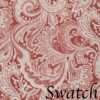 Sweet Pea Linens - Brick Red Paisley Print Cloth Napkins - Set of Four (SKU#: RS4-1010-W4) - Swatch