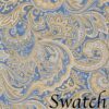 Sweet Pea Linens - Blue Paisley Print Cloth Napkin (SKU#: R-1010-W5) - Swatch