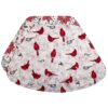 Sweet Pea Linens - Red Christmas Poinsettia & CardinalWedge-Shaped Placemats - Set of Two (SKU#: RS2-1006-X3) - Main Product Image