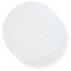 Sweet Pea Linens - Solid White Quilted Jacquard Charger-Center Round Placemat (SKU#: R-1015-Y1) - Main Product Image