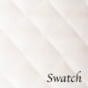 Sweet Pea Linens - Solid White Quilted Jacquard Charger-Center Round Placemat (SKU#: R-1015-Y1) - Swatch