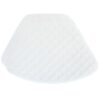 Sweet Pea Linens - Solid White Quilted Jacquard Wedge-Shaped Placemats - Set of Two (SKU#: RS2-1006-Y1) - Main Product Image