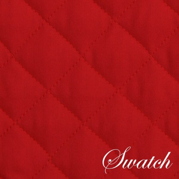 Sweet Pea Linens - Solid Red Quilted 60 inch Table Runner (SKU#: R-1021-Y10) - Swatch