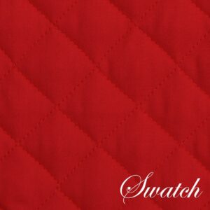 Sweet Pea Linens - Solid Red Quilted Rectangle Placemats - Set of Two (SKU#: RS2-1001-Y10) - Swatch