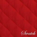 Sweet Pea Linens - Solid Red Quilted Wedge-Shaped Placemats - Set of Two (SKU#: RS2-1006-Y10) - Swatch