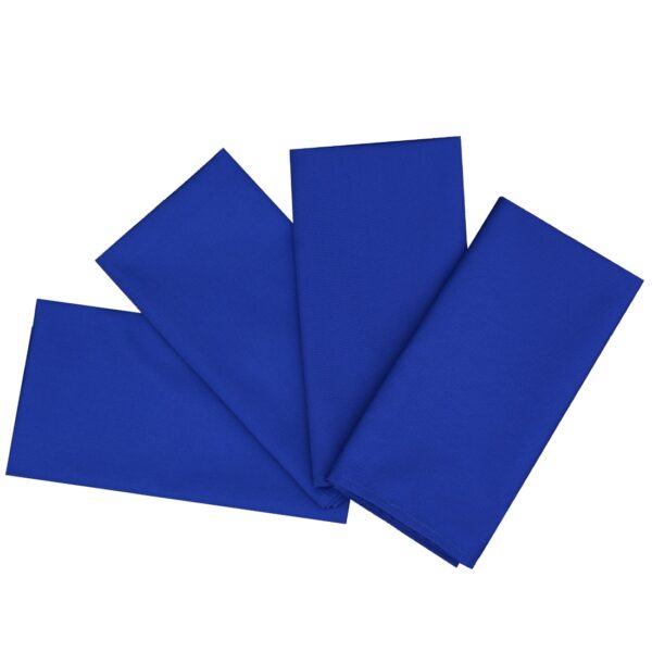 Sweet Pea Linens - Solid Royal Blue Rolled Hem Cloth Napkins - Set of Four (SKU#: RS4-1010-Y11) - Main Product Image