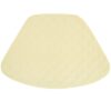 Sweet Pea Linens - Solid Ivory Quilted Jacquard Wedge-Shaped Placemat (SKU#: R-1006-Y2) - Main Product Image
