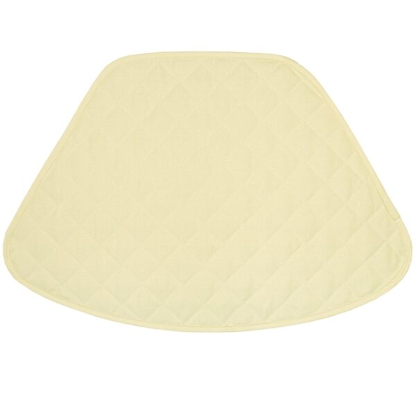 Sweet Pea Linens - Solid Ivory Quilted Jacquard Wedge-Shaped Placemat (SKU#: R-1006-Y2) - Main Product Image