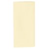Sweet Pea Linens - Solid Ivory Rolled Hem Jacquard Cloth Napkin (SKU#: R-1010-Y2) - Main Product Image