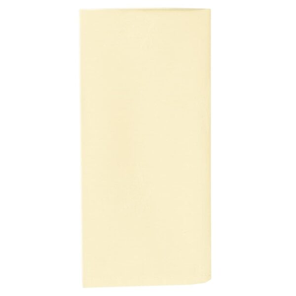 Sweet Pea Linens - Solid Ivory Rolled Hem Jacquard Cloth Napkin (SKU#: R-1010-Y2) - Main Product Image