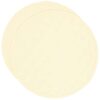 Sweet Pea Linens - Solid Ivory Quilted Jacquard Charger-Center Round Placemats - Set of Two (SKU#: RS2-1015-Y2) - Main Product Image
