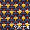 Sweet Pea Linens - Blue Foulard Rolled Hem Cloth Napkin (SKU#: R-1010-Y33) - Swatch