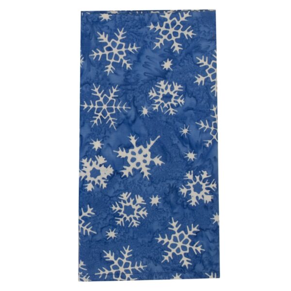 Sweet Pea Linens - Blue Snowflake  Batik Cloth Napkin (SKU#: R-1010-Y34) - Main Product Image
