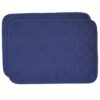 Sweet Pea Linens - Solid Dark Royal Blue Quilted Jacquard Rectangle Placemats - Set of Two (SKU#: RS2-1001-Y3) - Main Product Image