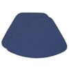 Sweet Pea Linens - Dark Royal Blue Cobblestone Quilted Jacquard Wedge-Shaped Placemats - Set of Two (SKU#: RS2-1006-Y30) - Main Product Image