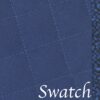 Sweet Pea Linens - Dark Royal Blue Cobblestone Quilted Jacquard Wedge-Shaped Placemats - Set of Two (SKU#: RS2-1006-Y30) - Swatch
