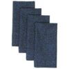 Sweet Pea Linens - Dark Royal Blue Cobblestone Rolled Hem Cloth Napkins - Set of Four (SKU#: RS4-1010-Y30) - Main Product Image