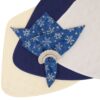 Sweet Pea Linens - Blue Snowflake  Batik Cloth Napkins - Set of Four (SKU#: RS4-1010-Y34) - Table Setting