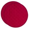 Sweet Pea Linens - Red Cobblestone Quilted Jacquard Charger-Center Round Placemats - Set of Two (SKU#: RS2-1015-Y40) - Main Product Image