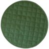 Sweet Pea Linens - Solid Green Quilted Jacquard Charger-Center Round Placemat (SKU#: R-1015-Y5) - Main Product Image