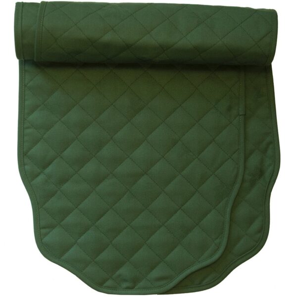 Sweet Pea Linens - Solid Green Quilted Jacquard 72 inch Table Runner (SKU#: R-1024-Y5) - Main Product Image