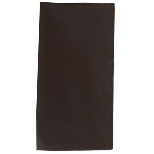 Sweet Pea Linens - Solid Black Rolled Hem Cloth Napkin (SKU#: R-1010-Y6) - Main Product Image