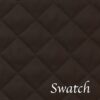 Sweet Pea Linens - Solid Black Quilted Jacquard Charger-Center Round Placemat (SKU#: R-1015-Y6) - Swatch