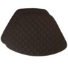 Sweet Pea Linens - Solid Black Quilted Wedge-Shaped Placemats - Set of Two (SKU#: RS2-1006-Y6) - Main Product Image