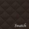 Sweet Pea Linens - Solid Black Quilted Charger-Center Round Placemats - Set of Two (SKU#: RS2-1015-Y6) - Swatch