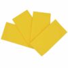 Sweet Pea Linens - Solid Bright Yellow Rolled Hem Cloth Napkins - Set of Four (SKU#: RS4-1010-Y8) - Main Product Image
