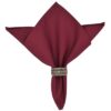 Sweet Pea Linens - Solid Berry Wine Rolled Hem Cloth Napkin (SKU#: R-1010-Y9) - Main Product Image