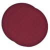 Sweet Pea Linens - Solid Berry Wine Quilted Charger-Center Round Placemat (SKU#: R-1015-Y9) - Main Product Image