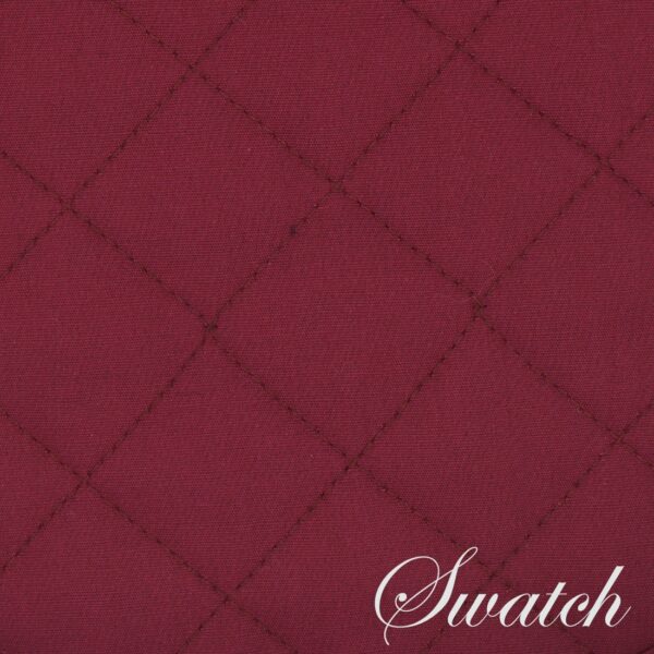 Sweet Pea Linens - Solid Berry Wine Quilted Charger-Center Round Placemat (SKU#: R-1015-Y9) - Swatch