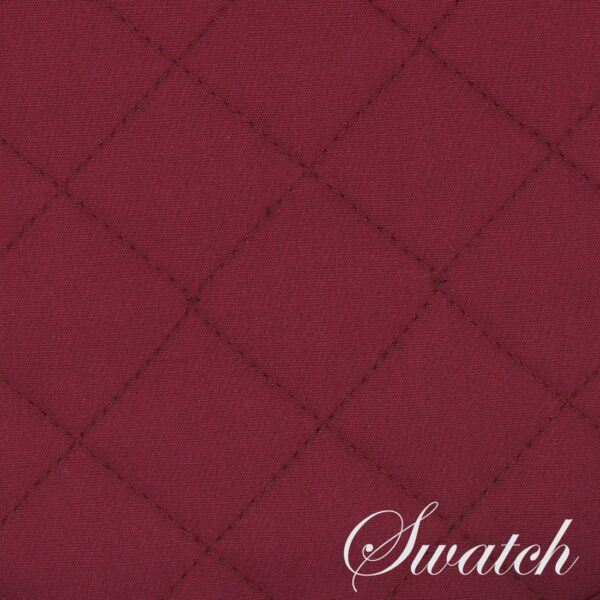 Sweet Pea Linens - Solid Berry Wine Quilted Wedge-Shaped Placemats - Set of Two (SKU#: RS2-1006-Y9) - Swatch