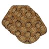 Sweet Pea Linens - Brown & Black Filigree Print Wedge-Shaped Placemats - Set of Four plus Center Round-Charger (SKU#: RS5-1006-Z2) - Main Product Image