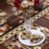 Sweet Pea Linens - Fall Plaid Cloth Napkin (SKU#: R-1010-Z41) - Alternate Table Setting