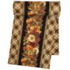 Sweet Pea Linens - Fall Harvest Leaf Print 72 inch Table Runner (SKU#: R-1024-Z4) - Main Product Image