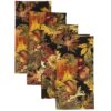 Sweet Pea Linens - Fall Harvest Leaf Print Cloth Napkins - Set of Four (SKU#: RS4-1010-Z4) - Main Product Image